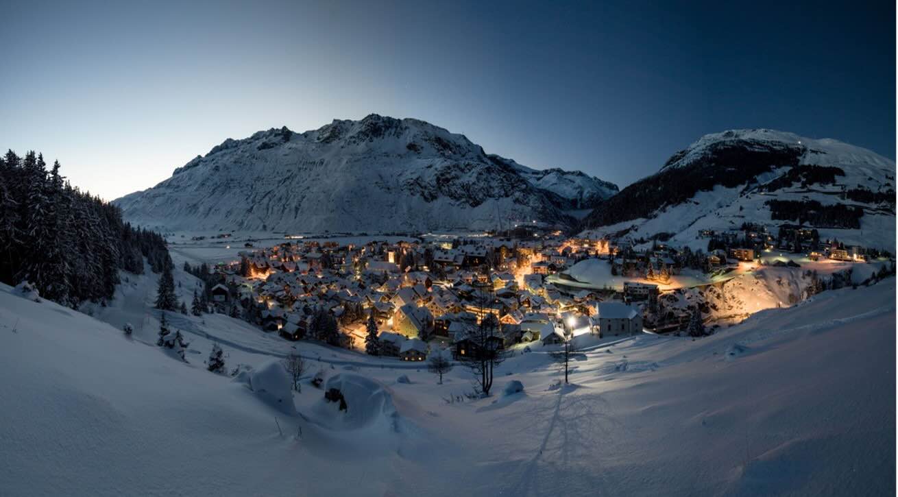 Vista general del pueblo de Andermatt